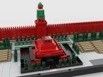 Kremlin Wall 3D model