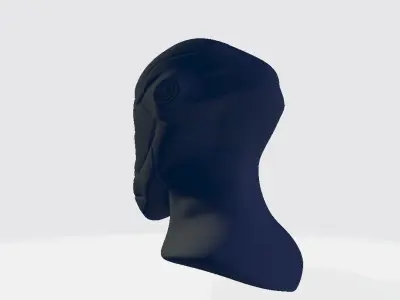 Soldier Armor Head Low-poly 3D model