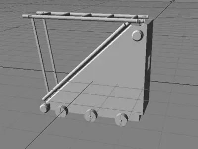 Medieval War Machine - Siege Ladder 3D model
