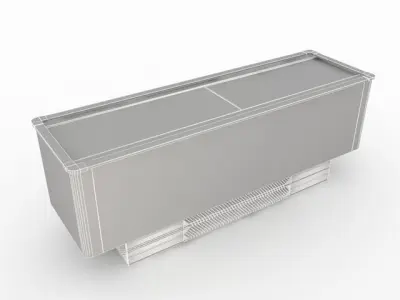 Commercial refrigerator 3D model