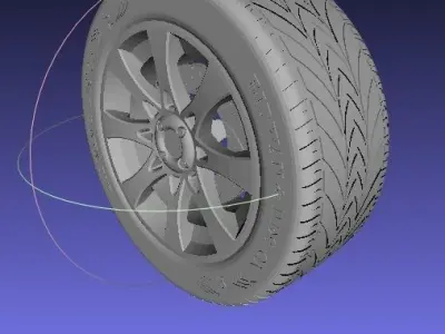 R and D Wheel Free 3D model