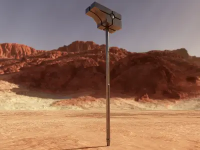 Big hammer Kree Universal Weapon LowPoly Game ready Free Free low-poly 3D model