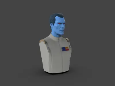 Grand Admiral Thrawn Bust 3D print model