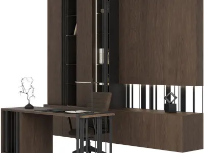 Workplace 002 3D model purchase