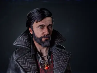 Pirate  game-ready Low-poly 3D model