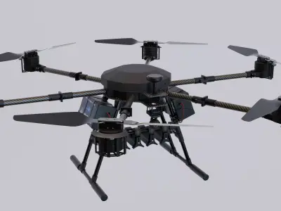 Vampire Drone known as Baba Yaga 3D model