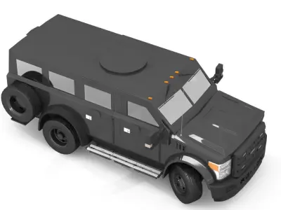 Tactical vehicle 3D model