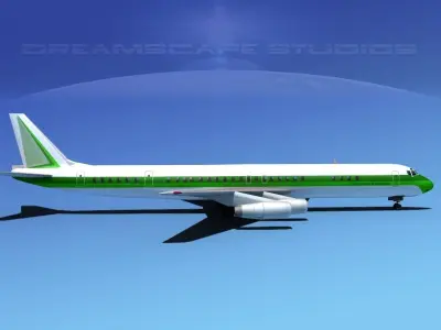 Douglas DC-8-63 Corporate 2 3D model