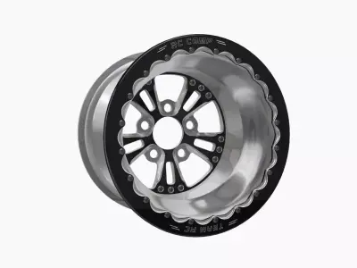 RC Components Fusion 16x16 drag rear wheel Low-poly 3D model