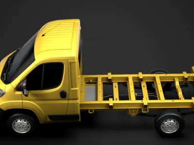 Peugeot Boxer Chassis Truck Single Cab 3450WB 2020 3D model