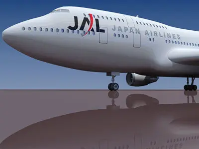 JAL Japan Airlines 3D model