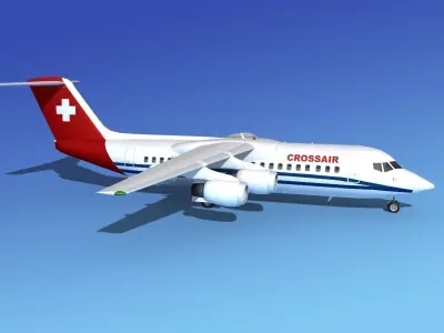 BAe 146-300 Crossair 3D model