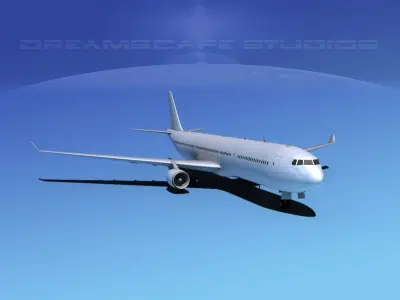 Airbus A330-300 Unmarked 2 3D model