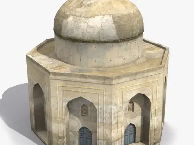 Arab x3 Low-poly 3D model