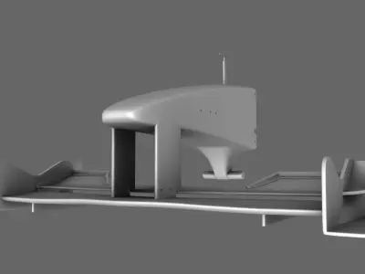 F1 2000 Front Nose Wing Free 3D model