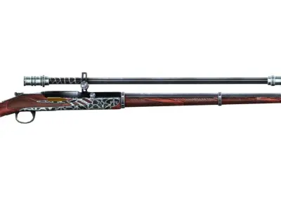 High-precision Sniper Rifle 02 Low-poly 3D model