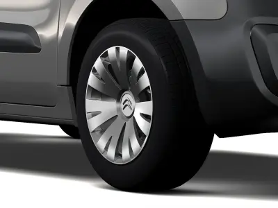 Citroen Berlingo Van 2017 wheel 3D model