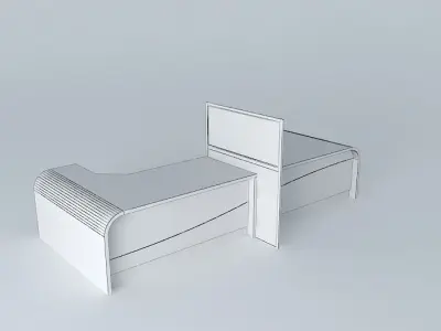 Huge Desk Free 3D model