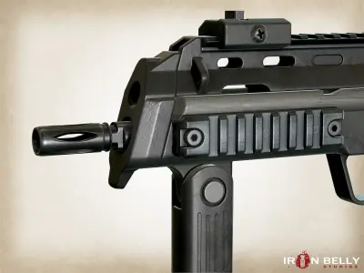 AAA FPS MP7A1  Low-poly 3D model