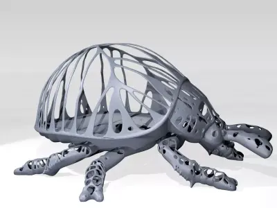 Ladybird Dust Voronoi 3D model