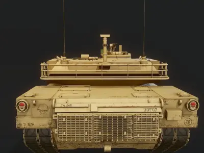 M1 Abrams Low-poly 3D model