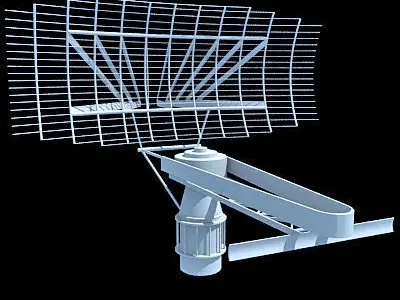 Set of 4 Radars 3D Models 3D model