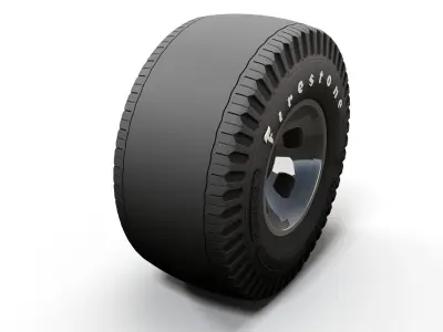 Hot Rod Gasser wheels 3D model