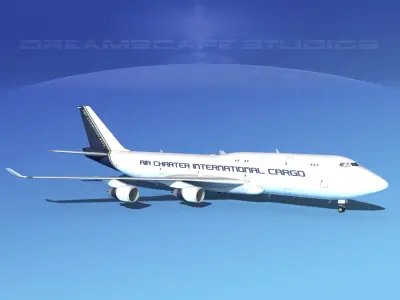 Boeing 747-8I Air Charter Intl Cargo 3D model