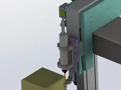 Table type screw machine 3D model