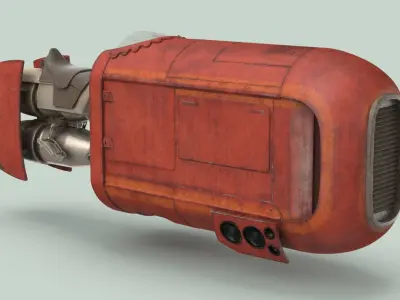 Rey's Speeder Bike (force awakens) 3D model