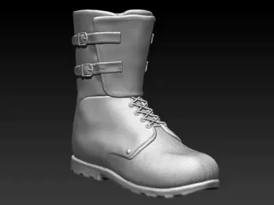 MENS MILITARY BOOTS STL FILE 3D print model