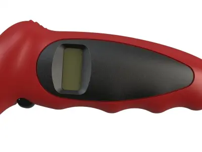 Digital tire pressure gauge 3D model