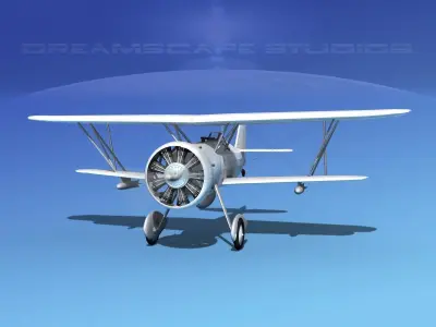 Curtiss F-11-C2 Goshawk 3D model