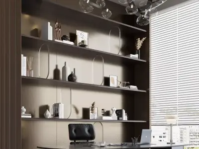  Office interior scene 48 3D model