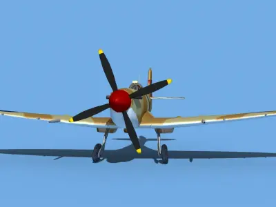 Supermarine Spitfire Mk IXb V05 3D model
