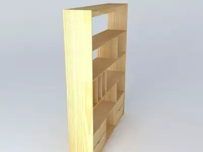 Pine furniture separation Free 3D model