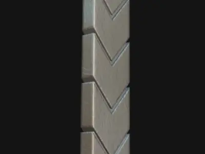 Wrench Blade Low-poly 3D model