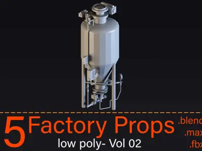 5 Factory props- Vol 02 3D model