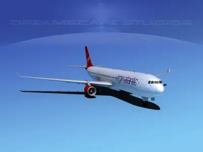 Airbus A330-300 Virgin Atlantic 3D model
