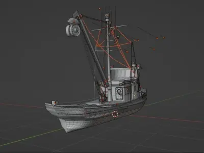Fishing boat Alaska Gem Seiner Low-poly 3D model