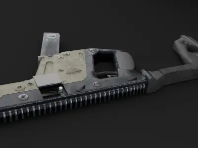 Kriss vector Low-poly 3D model