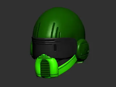 helmet high poly sculpt 3d printable  3D model