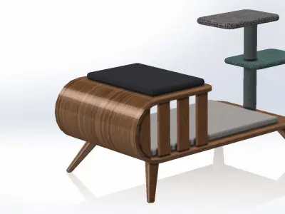 Wooden Pet House Design 3D print model