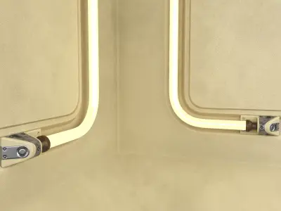 nterior Sci-fi Internal Corner Part PBR 3D model
