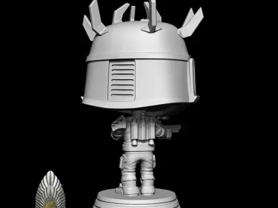 Star Wars Mandalorian Super Commando Pop 3d digital 3D print model