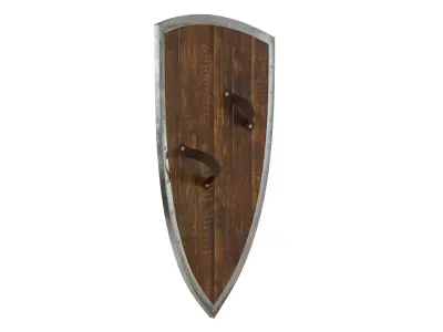 shield medieval Low-poly 3D model purchase