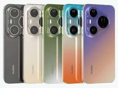 Huawei Pura 90 Pro Max All Colors 3D model