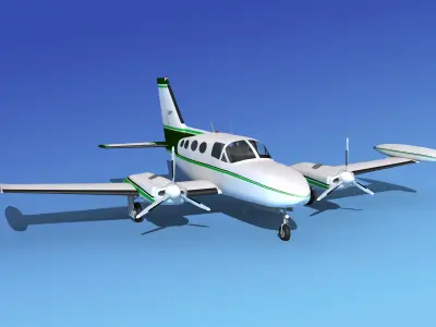 Cessna 421 Golden Eagle V10 3D model