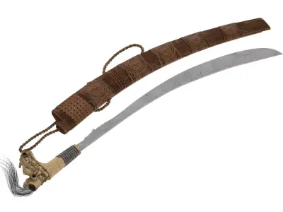 Langgai Tinggang Low-poly 3D model