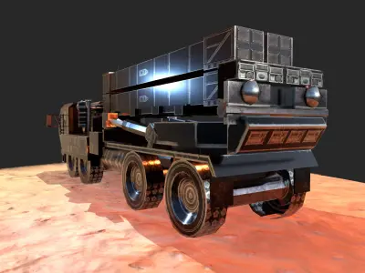 MIM-104 Patriot Low-poly 3D model